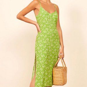 Strappy Reformation Halsten Midi Slip Dress